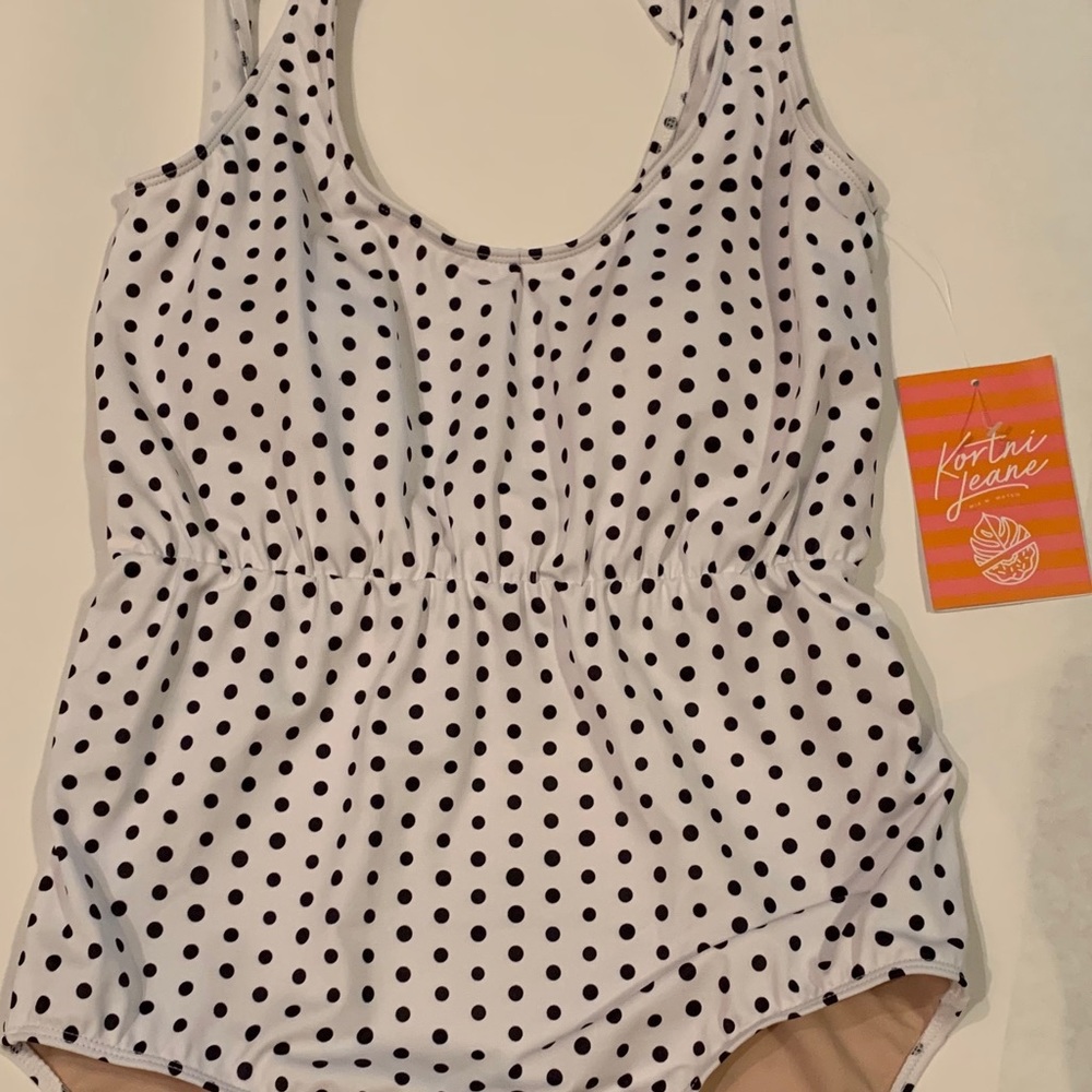 NWT imperfect dots Kortni Jeane one-piece